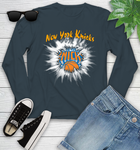 New York Knicks NBA Basketball Rip Sports Youth Long Sleeve 9
