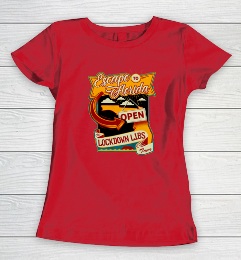 Escape To Florida Shirt Ron DeSantis (Print on front and back) Women's T-Shirt 23