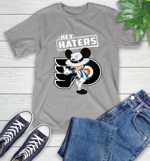 NHL Hey Haters Mickey Hockey Sports Philadelphia Flyers T-Shirt 6