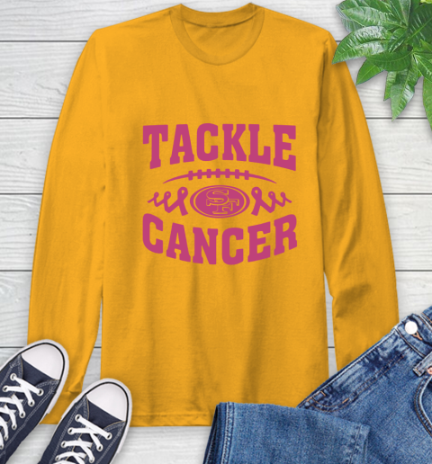 San Francisco 49ers Tackle Breast Cancer Long Sleeve T-Shirt 3
