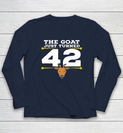 The Goat Just Turned 42 42nd Birthday Goat Long Sleeve T-Shirt 9