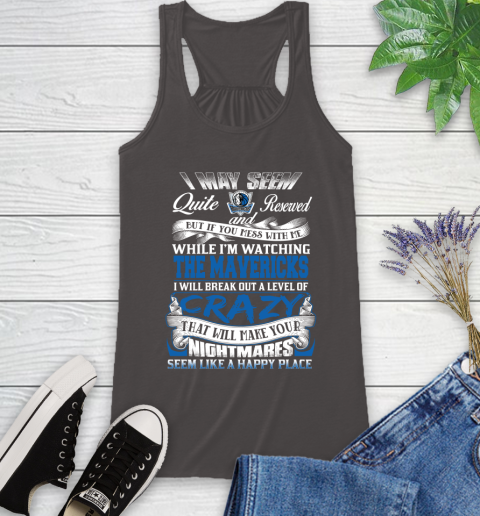 Dallas Mavericks NBA Basketball Don't Mess With Me While I'm Watching My Team Racerback Tank 11