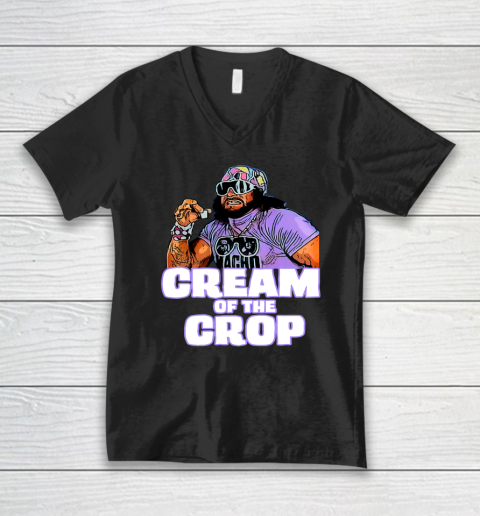 Macho Man Cream Of The Crop Funny Meme WWE V-Neck T-Shirt 7
