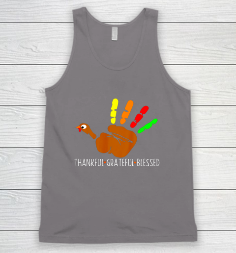 Thanksgiving Shirt Turkey Hand Print Funny Thanksgiving Day Tank Top 5