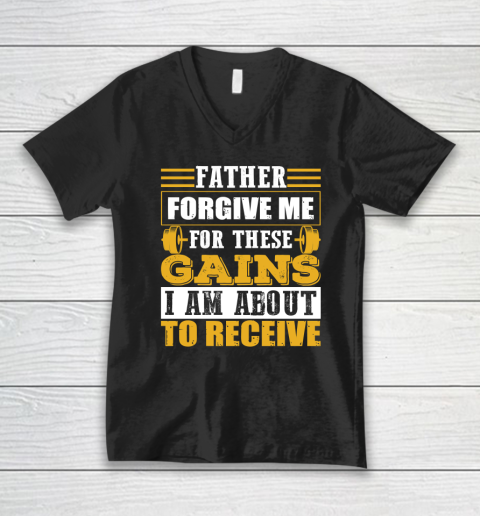 Father Forgive Me Shirt V-Neck T-Shirt