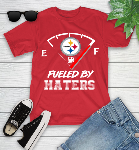 Pittsburgh Steelers NFL Football Fueled By Haters Sports Youth T-Shirt 13