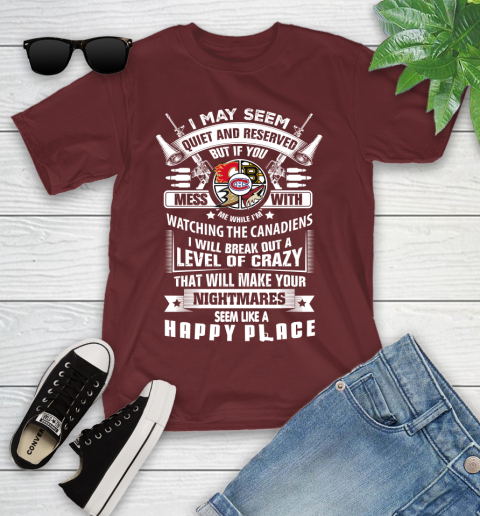 Montreal Canadiens NHL Hockey Don't Mess With Me While I'm Watching My Team Sports Youth T-Shirt 14