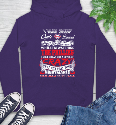 Philadelphia Phillies MLB Baseball Don't Mess With Me While I'm Watching My Team Hoodie 5