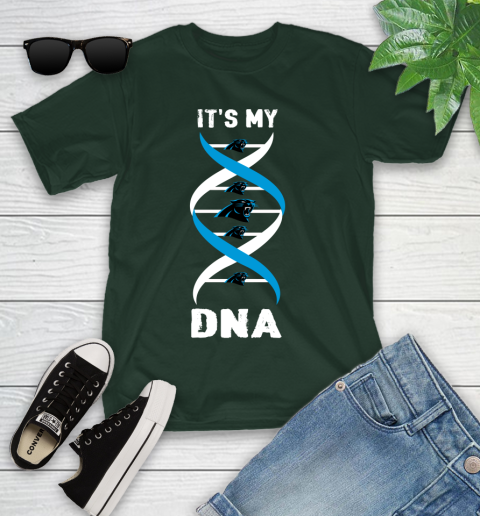 Carolina Panthers NFL Football It's My DNA Sports Youth T-Shirt 5