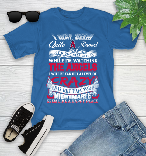 Los Angeles Angels MLB Baseball Don't Mess With Me While I'm Watching My Team Youth T-Shirt 12