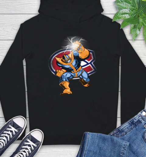 Montreal Canadiens NHL Hockey Thanos Avengers Infinity War Marvel Hoodie