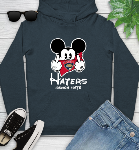 NHL Florida Panthers Haters Gonna Hate Mickey Mouse Disney Hockey T Shirt Youth Hoodie 10