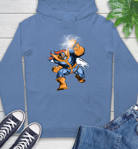 Denver Broncos NFL Football Thanos Avengers Infinity War Marvel Hoodie 11