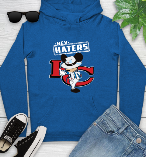 NFL Hey Haters Mickey Football Sports Kansas City Chiefs Youth Hoodie 11