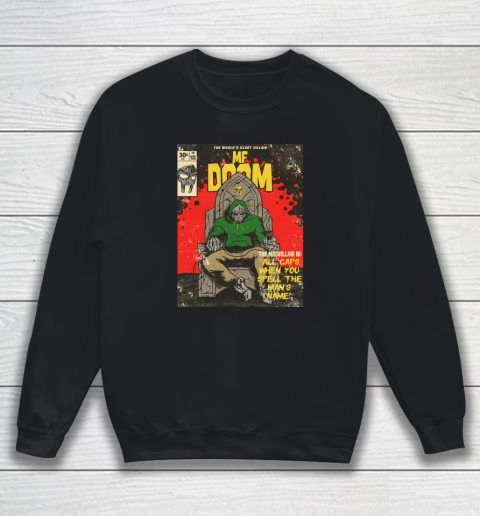 MF Doom Shirt  ALL CAPS MF COMIC Sweatshirt