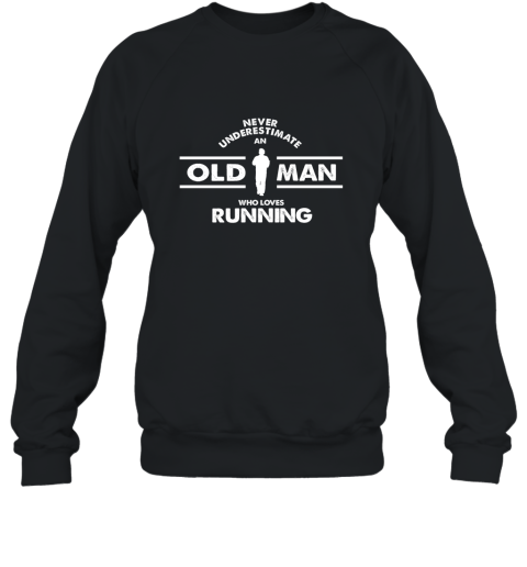Mens Funny Grandpa running t shirt marathon runner gift Sweatshirt