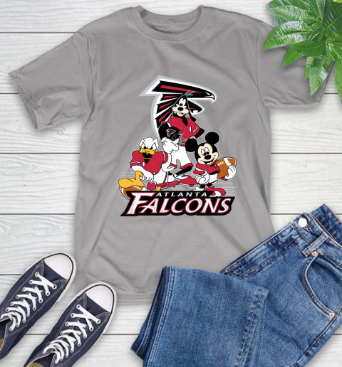 NFL Atlanta Falcons Mickey Mouse Donald Duck Goofy Football Shirt T-Shirt 6