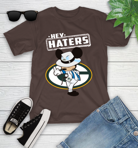NFL Hey Haters Mickey Football Sports Green Bay Packers Youth T-Shirt 7