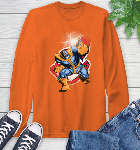 Long sleeve store cleveland indians shirt