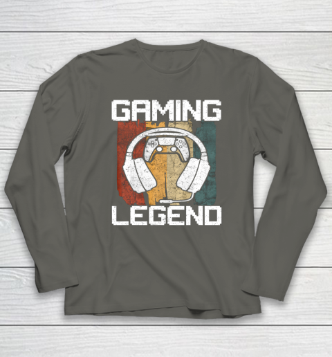Gaming Legend PC Gamer Video Games Vintage Long Sleeve T-Shirt 5