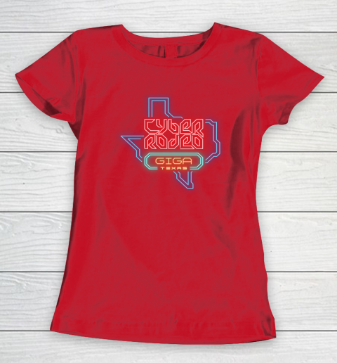 Cyber Rodeo Shirt Elon Musk Giga Texas Tesla Event Women's T-Shirt 7