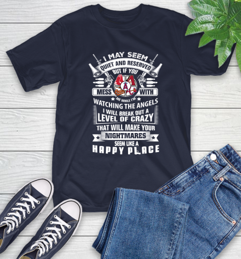 Los Angeles Angels MLB Baseball Don't Mess With Me While I'm Watching My Team Sports T-Shirt 3