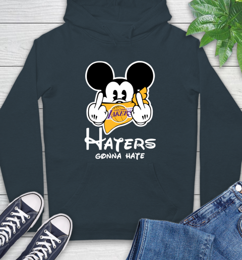 NBA Los Angeles Lakers Haters Gonna Hate Mickey Mouse Disney Basketball T Shirt Hoodie 7