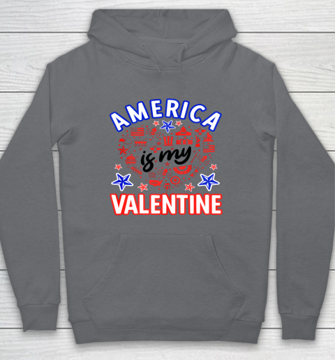 America is My Valentine Proud American Heart USA Hoodie 11
