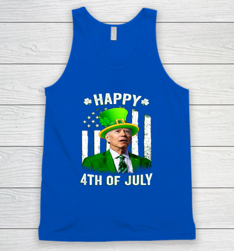 Anti Joe Biden St Patricks Day Shirt Happy 4th Of July Funny Tank Top 3