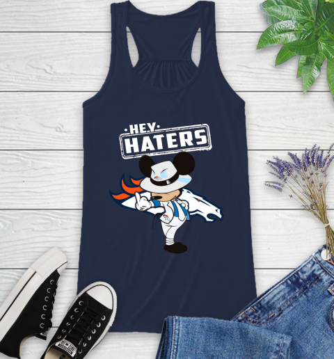 NFL Hey Haters Mickey Football Sports Denver Broncos Racerback Tank 9