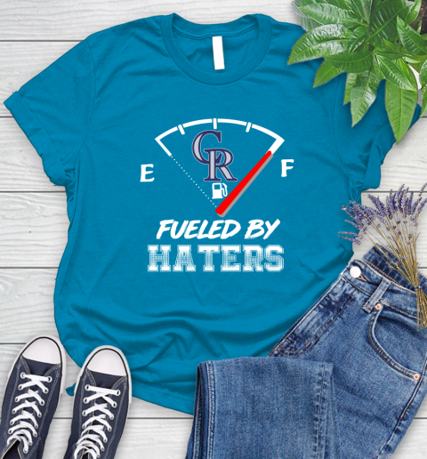 Colorado Rockies MLB Baseball Fueled By Haters Sports Women's T-Shirt 10
