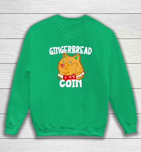 Xmas Dogecoin Crypto Christmas Gingerbread Coin Shiba Inu Sweatshirt 10