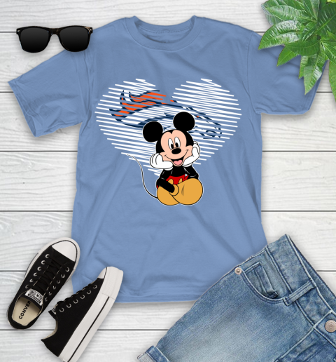 NFL Denver Broncos The Heart Mickey Mouse Disney Football T Shirt_000 Youth T-Shirt 15