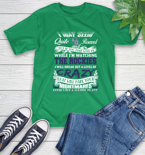 Colorado Rockies MLB Baseball Don't Mess With Me While I'm Watching My Team T-Shirt 7