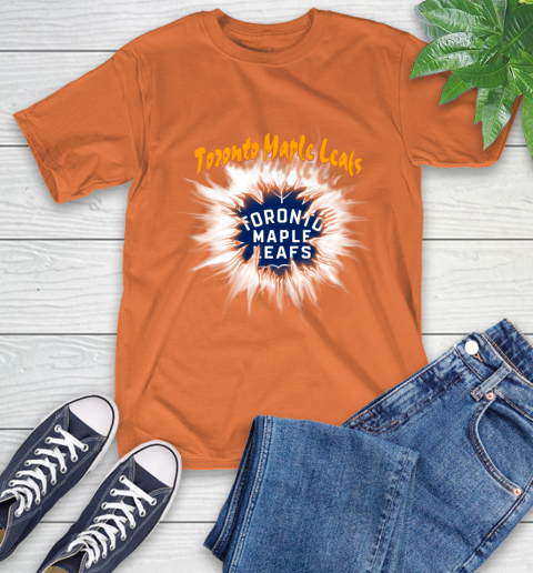 Toronto Maple Leafs NHL Hockey Adoring Fan Rip Sports T-Shirt 4
