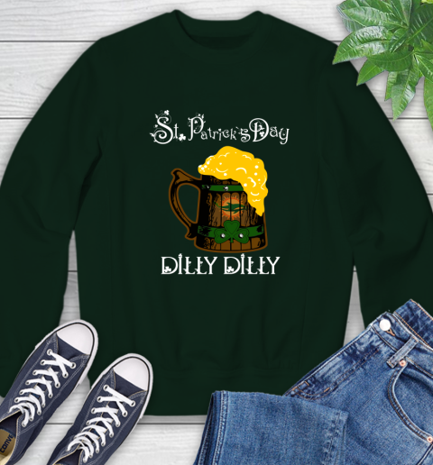 NFL Miami Dolphins St Patrick's Day Dilly Dilly Beer Football Sports Sweatshirt 12
