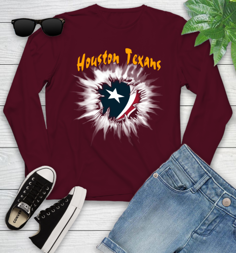 Houston Texans NFL Football Adoring Fan Rip Sports Youth Long Sleeve 6