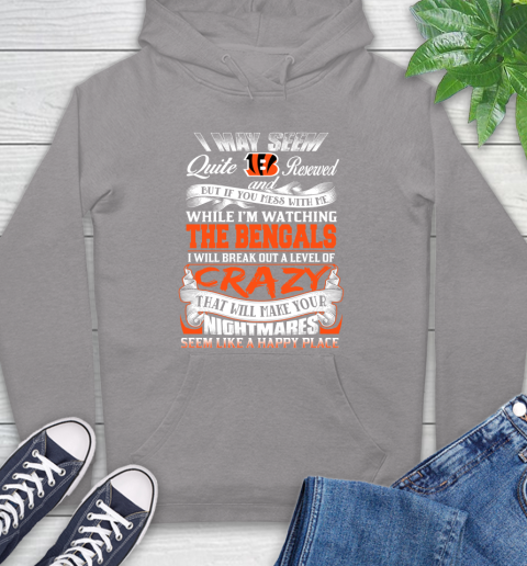 Cincinnati Bengals NFL Football Don't Mess With Me While I'm Watching My Team Hoodie 6