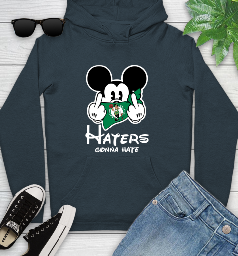 NBA Boston Celtics Haters Gonna Hate Mickey Mouse Disney Basketball T Shirt Youth Hoodie 10