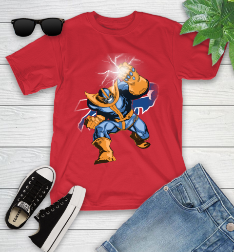 Buffalo Bills NFL Football Thanos Avengers Infinity War Marvel Youth T-Shirt 13