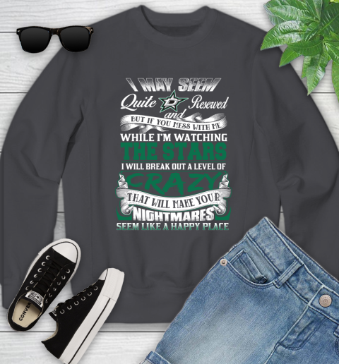 Dallas Stars NHL Hockey Don't Mess With Me While I'm Watching My Team Youth Sweatshirt 5