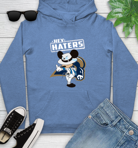 NFL Hey Haters Mickey Football Sports Los Angeles Rams Youth Hoodie 13