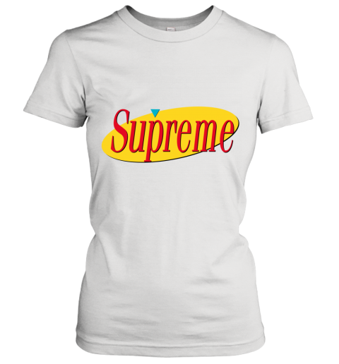 supreme logo t shirt women's