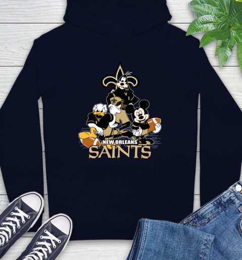 NFL New Orleans Saints Mickey Mouse Donald Duck Goofy Football Shirt Hoodie 3