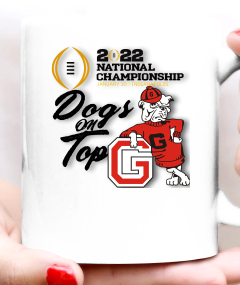 UGA National Championship Georgia UGA Dogs On Top Ceramic Mug 11oz 2