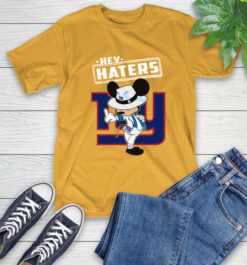 NFL Hey Haters Mickey Football Sports New York Giants T-Shirt 2