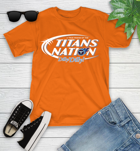 NFL A True Friend Of The Tennessee Titans Dilly Dilly Football Sports Youth T-Shirt 9