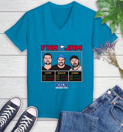 Kfan Dongtober Women's V-Neck T-Shirt 7