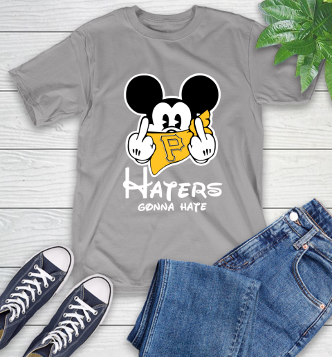 MLB Pittsburgh Pirates Haters Gonna Hate Mickey Mouse Disney Baseball T Shirt_000 T-Shirt 6