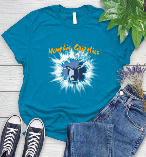 Memphis Grizzlies NBA Basketball Rip Sports Women's T-Shirt 10